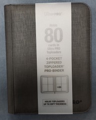 Ultra Pro 4-Pocket Zippered Toploader Binder (Holds 80)